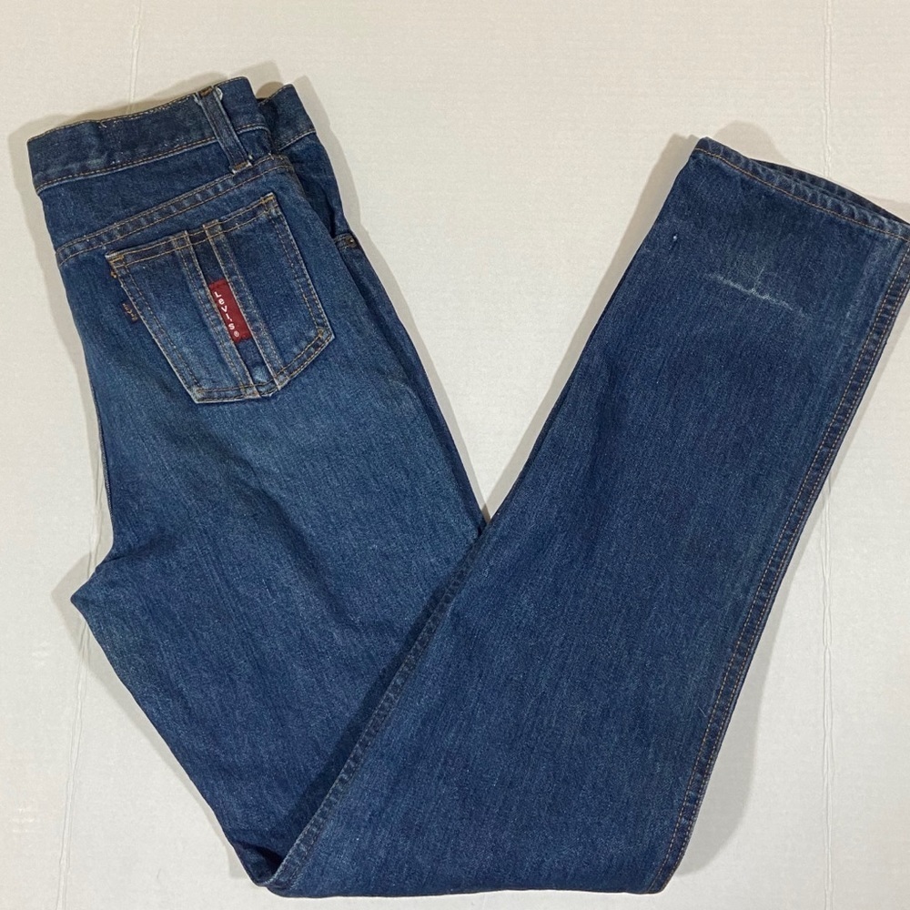 Vtg Levis Big E Blue Label Jeans Straight Leg